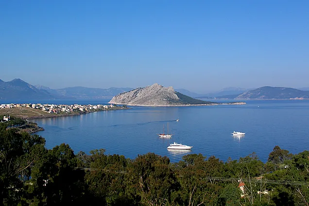 Αιγινα aerial summer view
